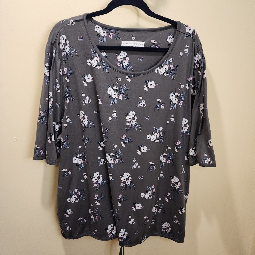 Carole Hochman casual Floral Plus size Top size 3x